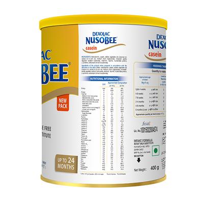 Dexolac Nusobee Casein Stage-1 (Up to 6 months) 400 gm-Tin - Baby And Infant Supplements