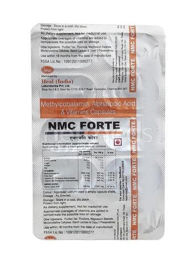 NMC Forte Capsule 10'S - Supplements-Sup