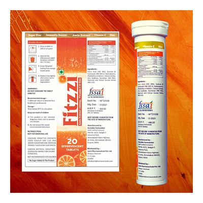 Fitzzi Amla Extract Vitamin-C & Zinc Effervescent Tablet 20's - Vitamin C