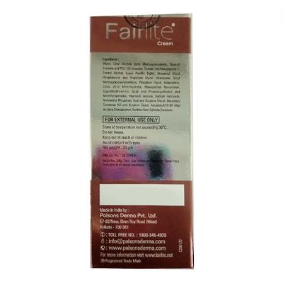 FAIRLITE SPF 50 + DEPIGMENTING AND SKIN LIGHTENING DAY Cream 20gm - Sunscreen Preparations-Oth