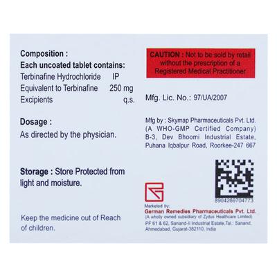 ZIMFAST 250mg Tablet 7's - Fungal Infections-Anf