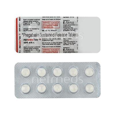 Prynerve OD 75mg Tablet 10'S - Neuropathic Pain-Dru