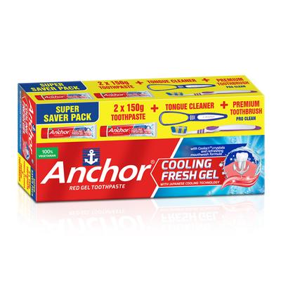 Anchor Cooling Fresh Gel Toothpaste - Super Saver Pack - Toothpaste
