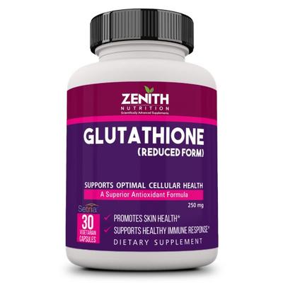 Zenith Nutrition Glutahione 250 mg Capsules 30's - General Health