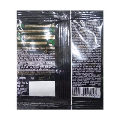 Indica Hair Color Powder - Natural Black 5 gm - Powder