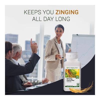 NUTRILITE GINSENG CHERRY PLUS TABLET 100'S - Herbal Dietary Supplement