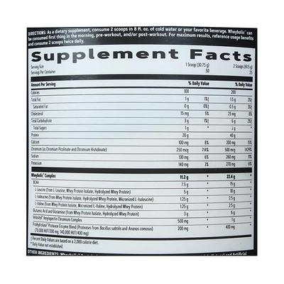 GNC Pro Performance Amp Amplified Wheybolic Extreme 60 Original Powder - Vanilla 3 lb - Whey Proteins