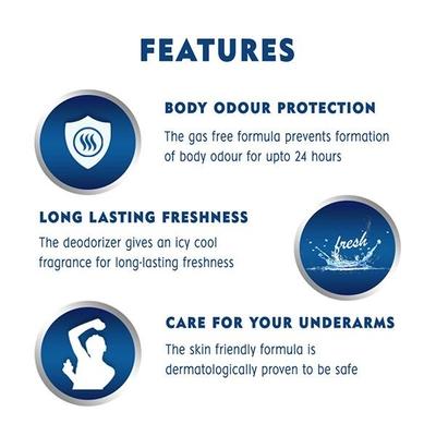 Nivea Men Body Deodorizer - Ice Cool 120 ml - Men Deodorants/Roll-Ons