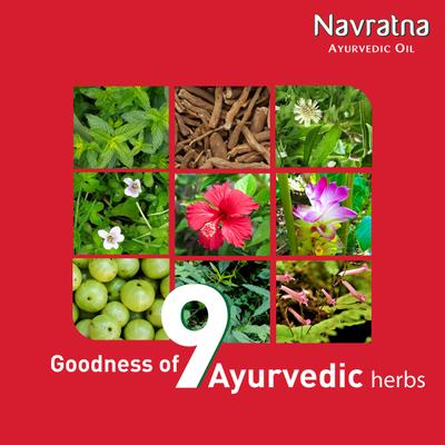 Navratna Ayurvedic Cool Oil 50 ml - Hair Oils