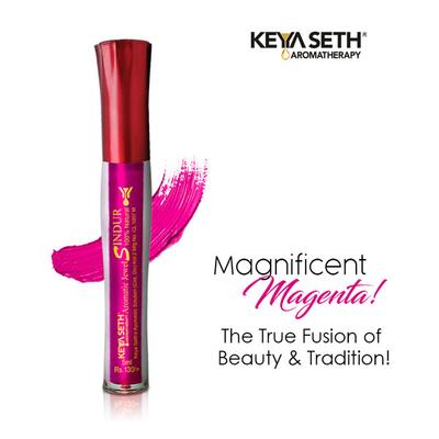Keya Seth Aromatherapy Aromatic 100% Natural Liquid Sindoor Magenta 5 ml - Sindoor