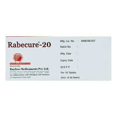 RABECURE Tablet 10's - Ulcer/Reflux/Flatulence-Aaa