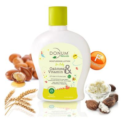 Donum Naturals Baby Moisturising Lotion - Oatmeal & Vitamin-F 220 ml - Creams, Lotions & Oils