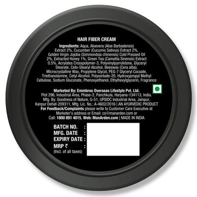 Man Arden Hair Fiber Cream Gloss Finish (High Hold) 50 gm - Hair Gels & Waxes