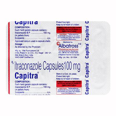 CAPITRA 100 Capsule 10's - Fungal Infections-Anf