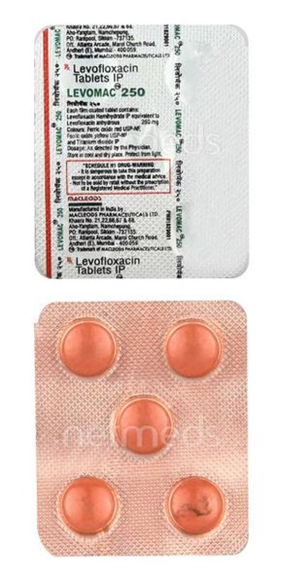 Levomac 250mg Tablet 5'S - Bacterial Infections-Qui