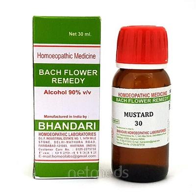 Bhandari Bach Flower Mustard 30 Liquid 30 ml - Bach Flower