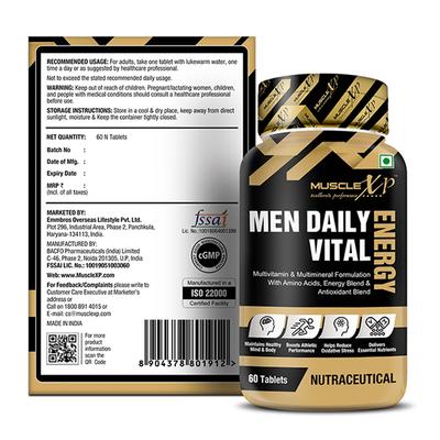 MuscleXP Daily Vital Multivitamin Tablet (Pack of 2 x 60's) - Multi-Vitamins
