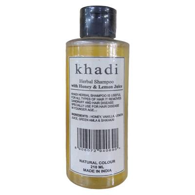 Khadi Herbal Shampoo - Honey and Lemon Juice 210 ml - Shampoos