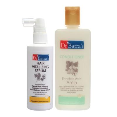 Dr Batra's Hair Vitalizing Serum 125 ml + Conditioner 200 ml - Hair Treatment