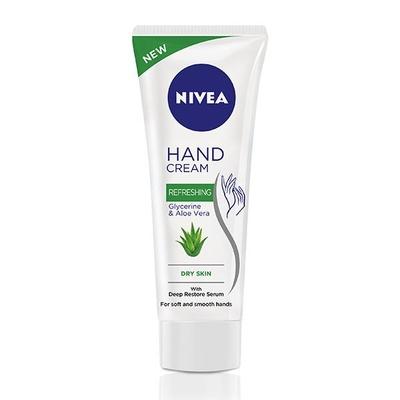 Nivea Refreshing Hand Cream for Dry Skin - Glycerine & Aloe Vera 75 ml - Hand Creams