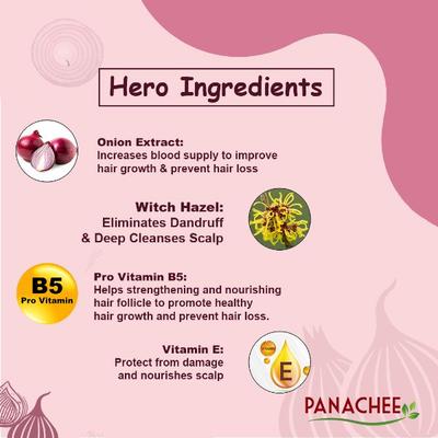 Panachee Onion Shampoo 200 ml - Shampoos