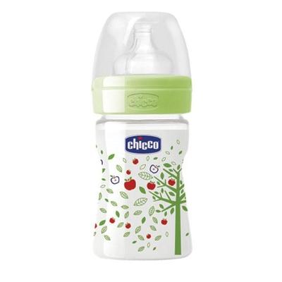 Chicco Wellbeing Feeding Bottle - Green 150 ml - Feeding & Nursing