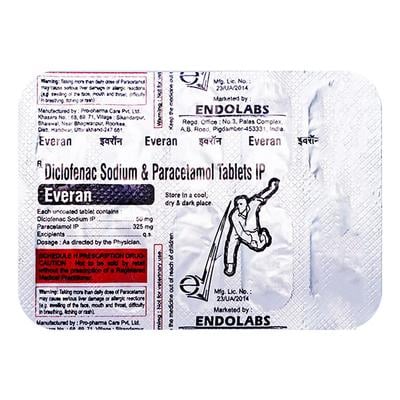 EVERAN TABLET 10'S - Pain relief-Nsa
