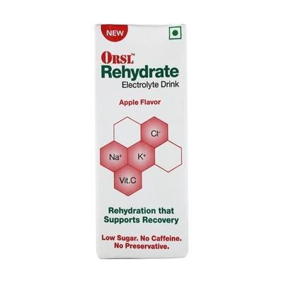 ORSL REHYDRATE NEW APPLE FLAVOUR Liquid 200ml - Supplements-Ele