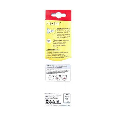 Pigeon Flexible PP Feeding Bottle with Round Base Nipple (M) - Blue 200 ml - Feeding & Nursing