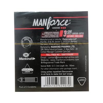 Manforce Overtime Condoms - Orange Flavoured 3's - Plain/Flavoured Condoms