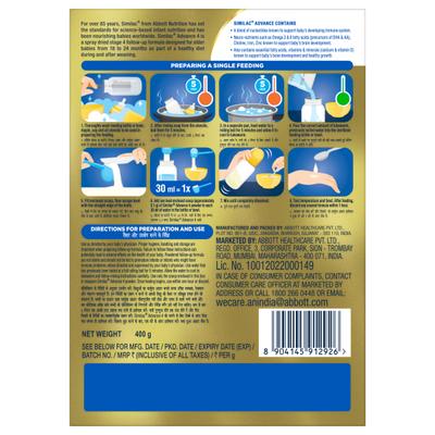 Similac Advance 4 Follow Up Formula Powder Refill - (18-24 Months) 400 g - Baby And Infant Supplements