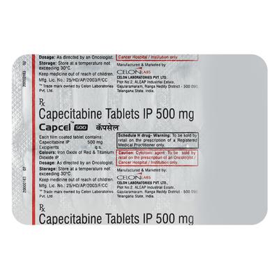 Capcel 500Mg Tablet 10's - Cancer Oncology-Cyt