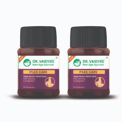 Dr. Vaidya's Piles Care Capsule (Pack of 2 x 30's) - Speciality Medicines