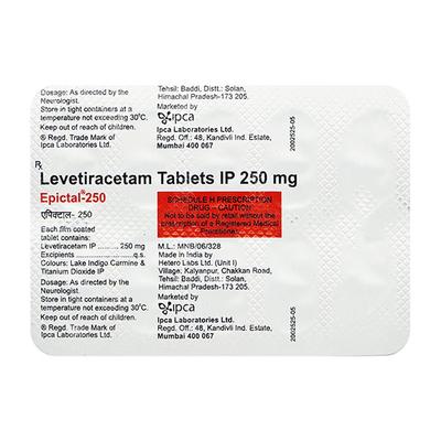 Epictal 250mg Tablet 10'S - Epilepsy/Convulsion-Ant