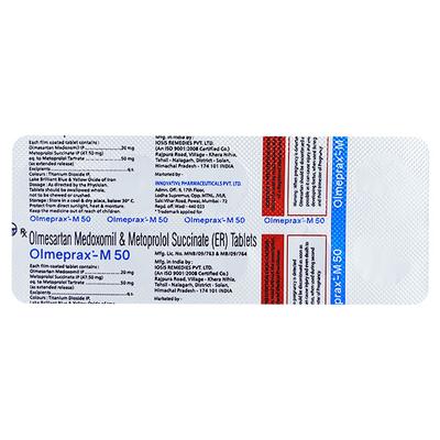 OLMEPRAX M 50 Tablet 10's - Hypertension-Ana