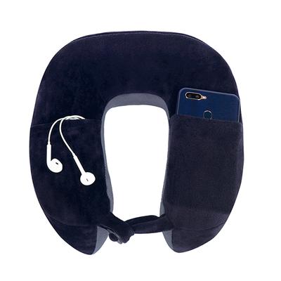 VIAGGI U Shape Super Soft Memory Foam Travel Neck Pillow - Navy Grey - Others Ortho Supports