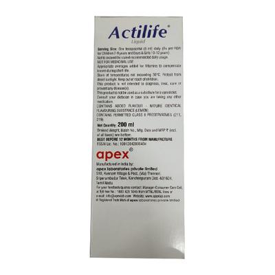 Actilife Liquid 200ml - Supplements-Vam
