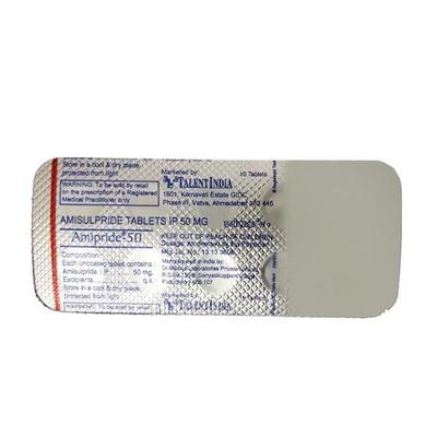 Amipride 50mg Tablet 10'S - Schizophrenia-Aps