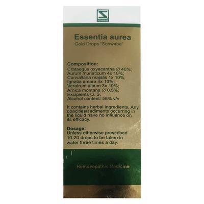 Dr. Willmar Schwabe Essentia Aurea Tonic 30 ml - Speciality Medicine