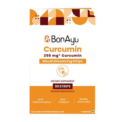 BonAyu Curcumin Mouth Dissolving Strip 90's - Herbal Dietary Supplement