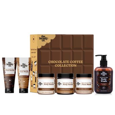 The Beauty Co. Chocolate Coffee Collection (Face Scrub + Face Wash + Body Scrub + Body Butter + Face Mask + Body Wash) - Facial Kits