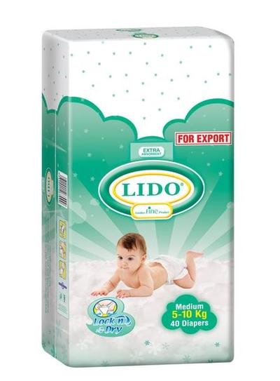 Baby Lido Baby Diapers (M) 40's - Diapers & Wipes