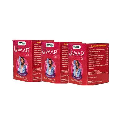 Bepop Uvaar Breast Massage Gel (Pack of 3 x 100 gm) - Personal Care (Ayush)