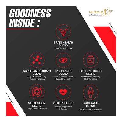 MuscleXP Men Sports Daily Vital Energy Tablet (Pack of 3 x 60's) - Multi-Vitamins