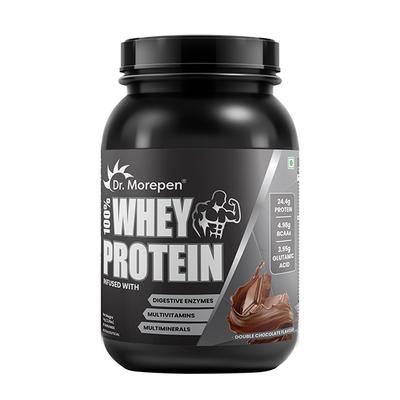 Dr. Morepen Muscle Food 100% Whey Protein Powder - Double Chocolate 1 kg - Whey Proteins
