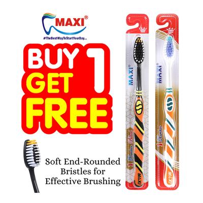 Maxi 1 Number Toothbrush - Soft/Medium (Buy 1 Get 1 Free) - Toothbrushes