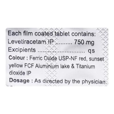 VETIRA 750 Tablet 10's - Epilepsy/Convulsion-Ant