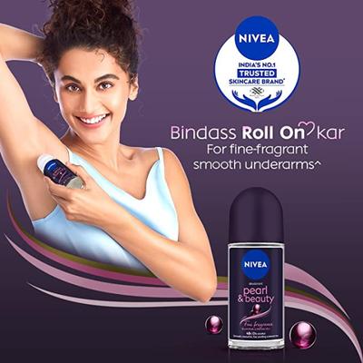 Nivea Pearl & Beauty Deodorant Roll On - Fine Fragrance 50ml - Women Deodorants/Roll-Ons