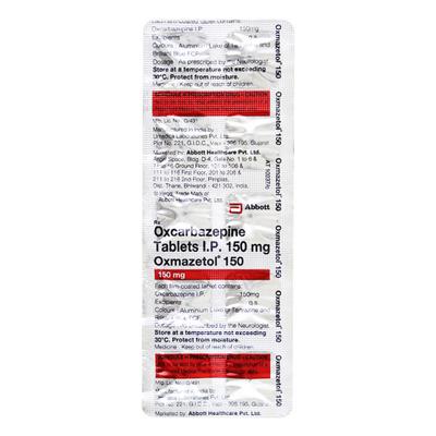 Oxmazetol 150mg Tablet 10'S - Epilepsy/Convulsion-Ant