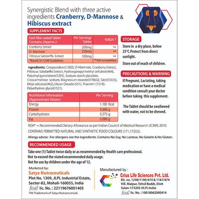 Origins Nutra Cranberry Extract Tablet (Pack of 2 x 15's) - Herbal Dietary Supplement